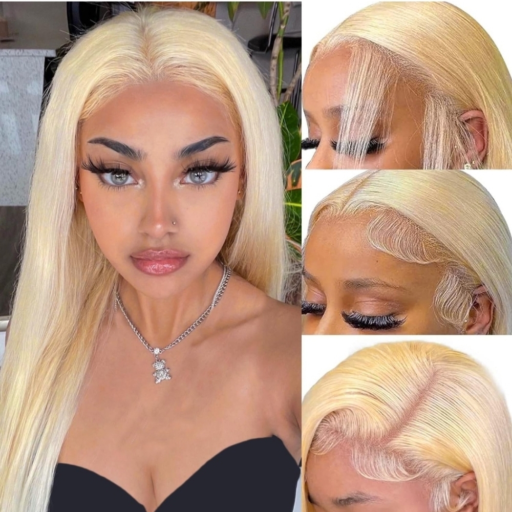 16 Inch Straight Blonde Wig Unit